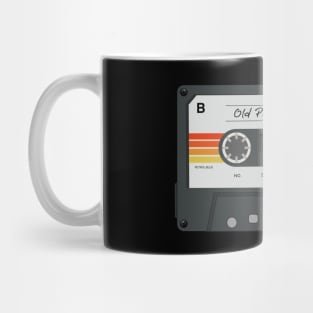 Old People's Music: Retro Audio Cassette Tape (Orange) Mug